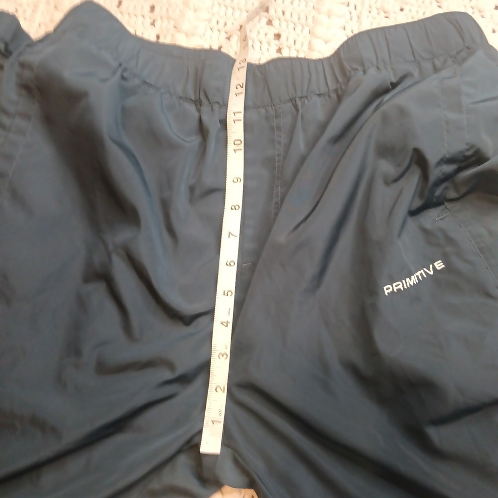 Primitive Skateboarding Nylon Track Pants Navy Red Tapered Joggers L Swooshy Y2K - Picture 7 of 9